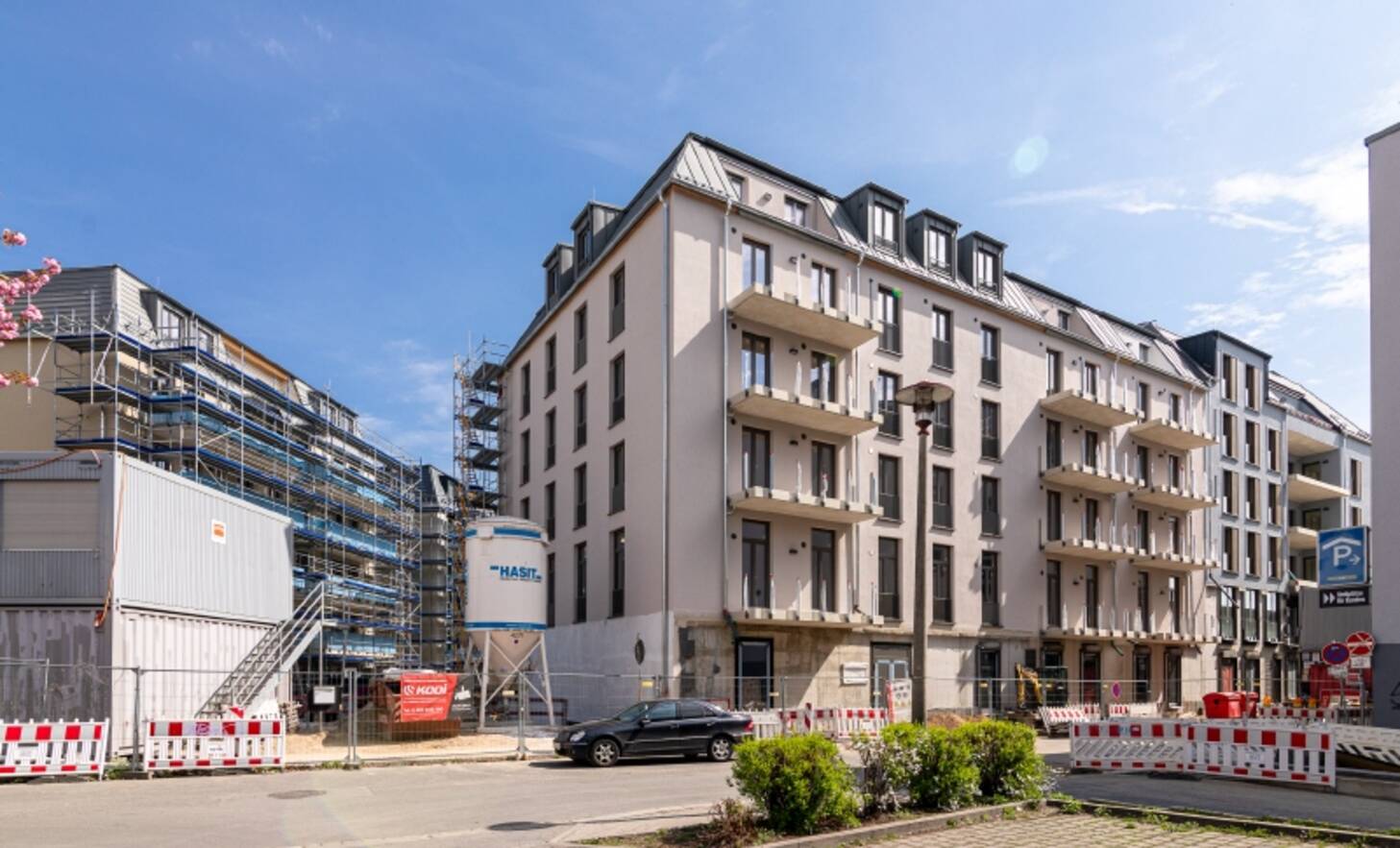 Objektansicht in Bauphase Objektansicht in Bauphase