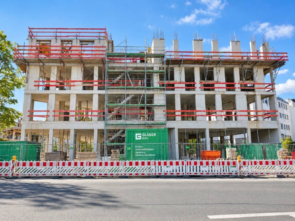 Objektansicht in Bauphase
