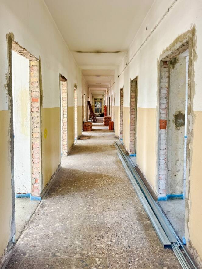 Innenansicht in Sanierung Innenansicht in Sanierung